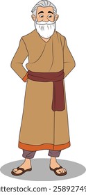 indian village men three quarter view cartoon character design