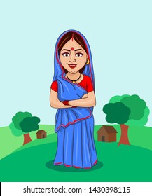 Indian Village People Cartoon