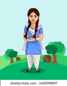 indian villages people cartoon character design .vector illustration