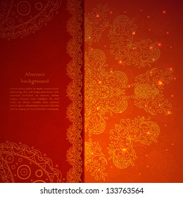 Indian Vintage Ornament. Vector illustration for your business presentation