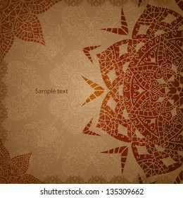 Indian Vintage Ornament. Vector illustration for your business presentation