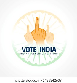 Indian Voters Day Hintergrund mit Ashoka Chakra Design Vektor