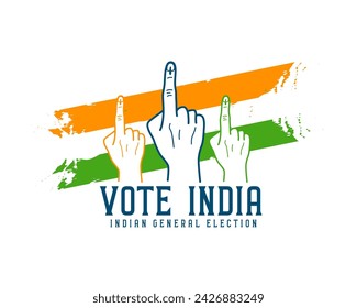 indian voting day background for social campaign vector