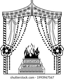 wedding mandap clipart