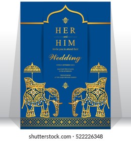 Indian wedding card.