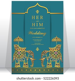 Indian wedding card.