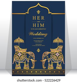 Indian wedding card.