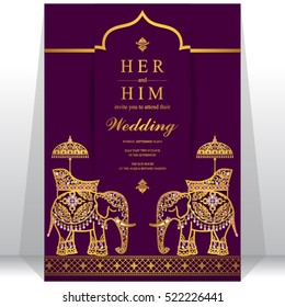 Indian wedding card.