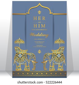 Indian wedding card.