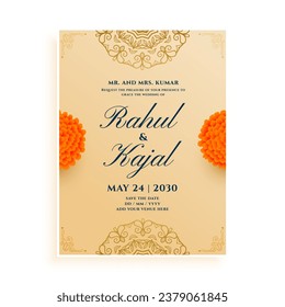 indian wedding card design ideas for your invitations and announcements vector