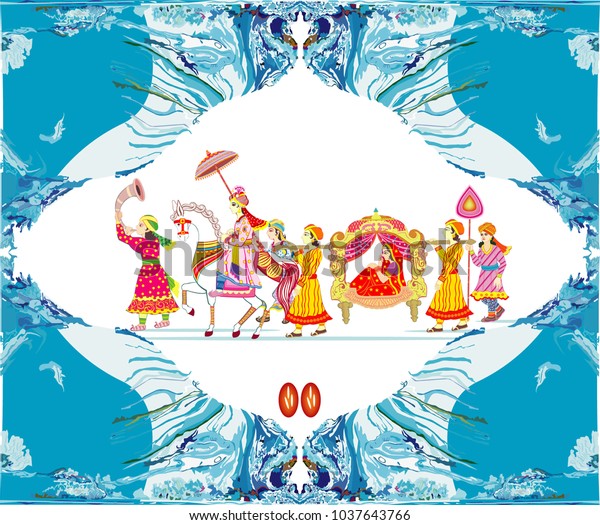 Indian Wedding Ceremony Indian Hindu Wedding Stock Vector Royalty