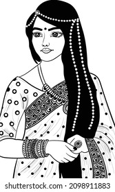 601 Indian family line art Images, Stock Photos & Vectors | Shutterstock