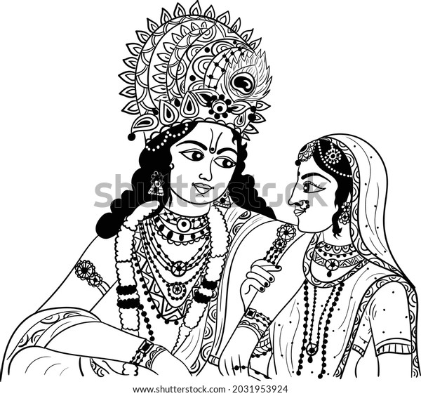 Indian Wedding Clip Art God Lord Stock Vector (Royalty Free) 2031953924 ...