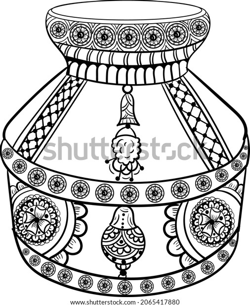 Indian Wedding Clip Art Kalash On Stock Vector (Royalty Free ...