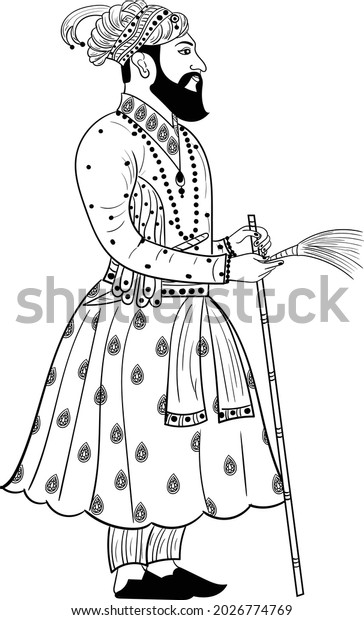 Indian Wedding Clip Art King Smelling Stock Vector (Royalty Free ...