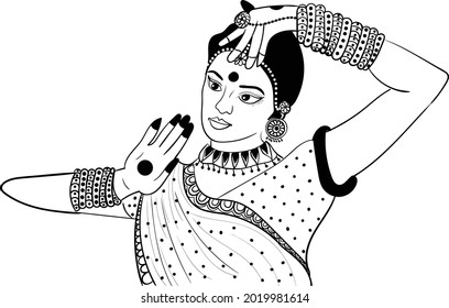 Indian Wedding Clip Art Women Bride Stock Vector (Royalty Free ...