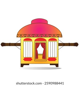 Indian wedding element palki for Hindu bride