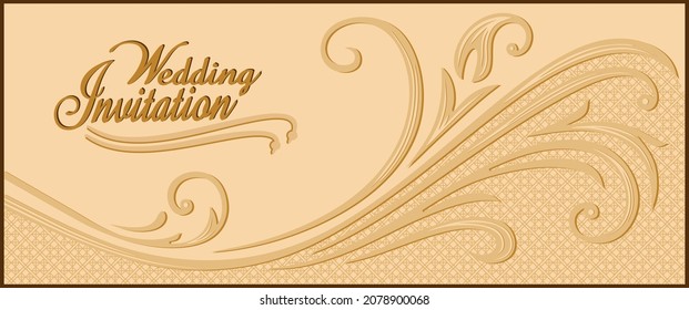 Indian wedding invitation cards design. Vector illustration.