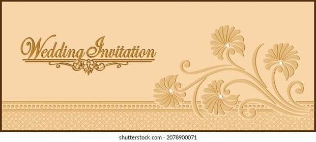 Indian wedding invitation cards design. Vector illustration.