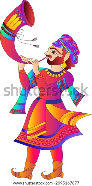 Indian Were Drawn Indian Folk Art Stock Vector (Royalty Free ...