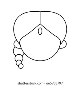 Indian woman cartoon