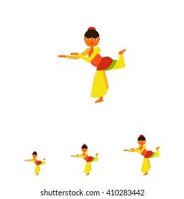 Indian Woman Dancing Icon