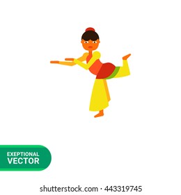 Indian Woman Dancing Icon