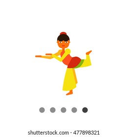 Indian Woman Dancing Icon