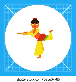 Indian Woman Dancing Icon