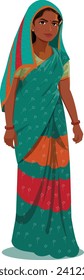 Indian Woman in a Saree