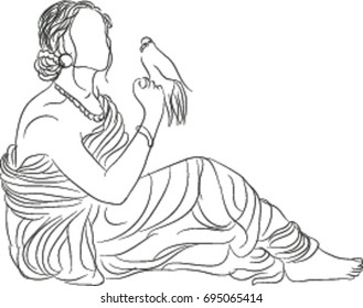 Indian Woman vector