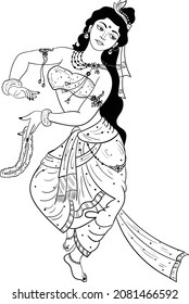 150 Kerala women dancing Stock Vectors, Images & Vector Art | Shutterstock