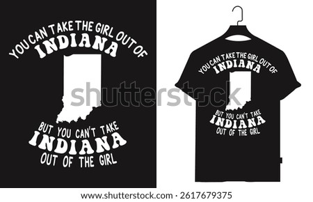 Indiana city t shirt Design