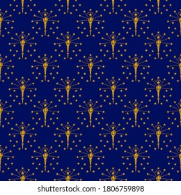 Indiana flag seamless pattern background.