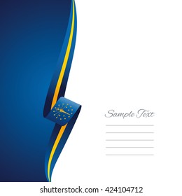 Indiana left side brochure cover vector