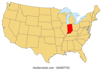 Indiana Locate Map