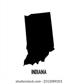 Indiana map. Abstract design, vector illustration