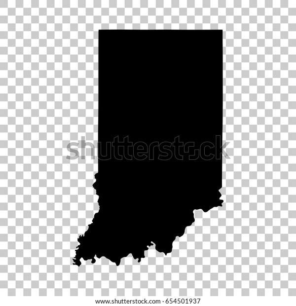 Indiana Map Isolated On Transparent Background Stock Vector (Royalty ...