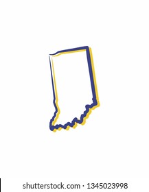 Indiana Outline Logo Icon 001