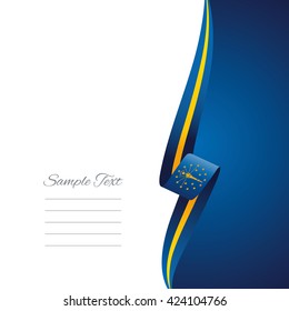 Indiana right side brochure cover vector
