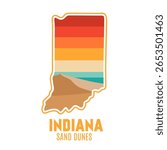 Indiana Sand Dunes Beach and Sunset Perfect for Print, Apparel, etc