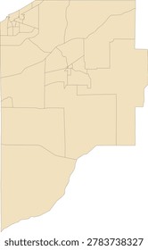 Indiana State LaPorte County vector Census Tract polygon based on Tiger 2020 Census Data