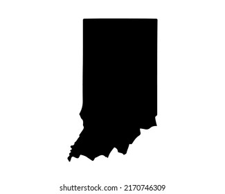 Indiana State Map Us State Map Stock Vector (Royalty Free) 2170746309 ...