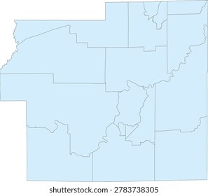 Indiana State Morgan County vector Census Tract polygon based on Tiger 2020 Census Data