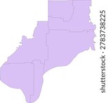Indiana State Spencer County vector Census Tract polygon based on Tiger 2020 Census Data