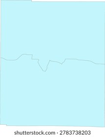 Indiana State Union County vector Census Tract polygon based on Tiger 2020 Census Data