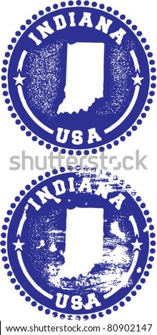 Indiana USA Stamps