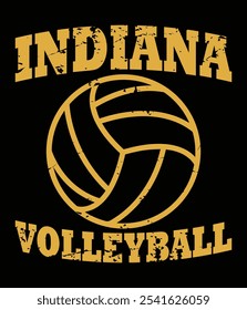 Indiana Volleyball Classic Vintage Distressed