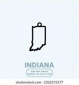 Indiana in your heart, Indiana on your pendant. Our laser-cut metal template captures the essence of Indiana's beauty. Unleash your creativity and craft a unique accessory that speaks volumes. 