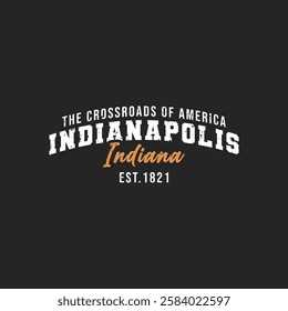 Indianapolis City Indiana T Shirt Design Template